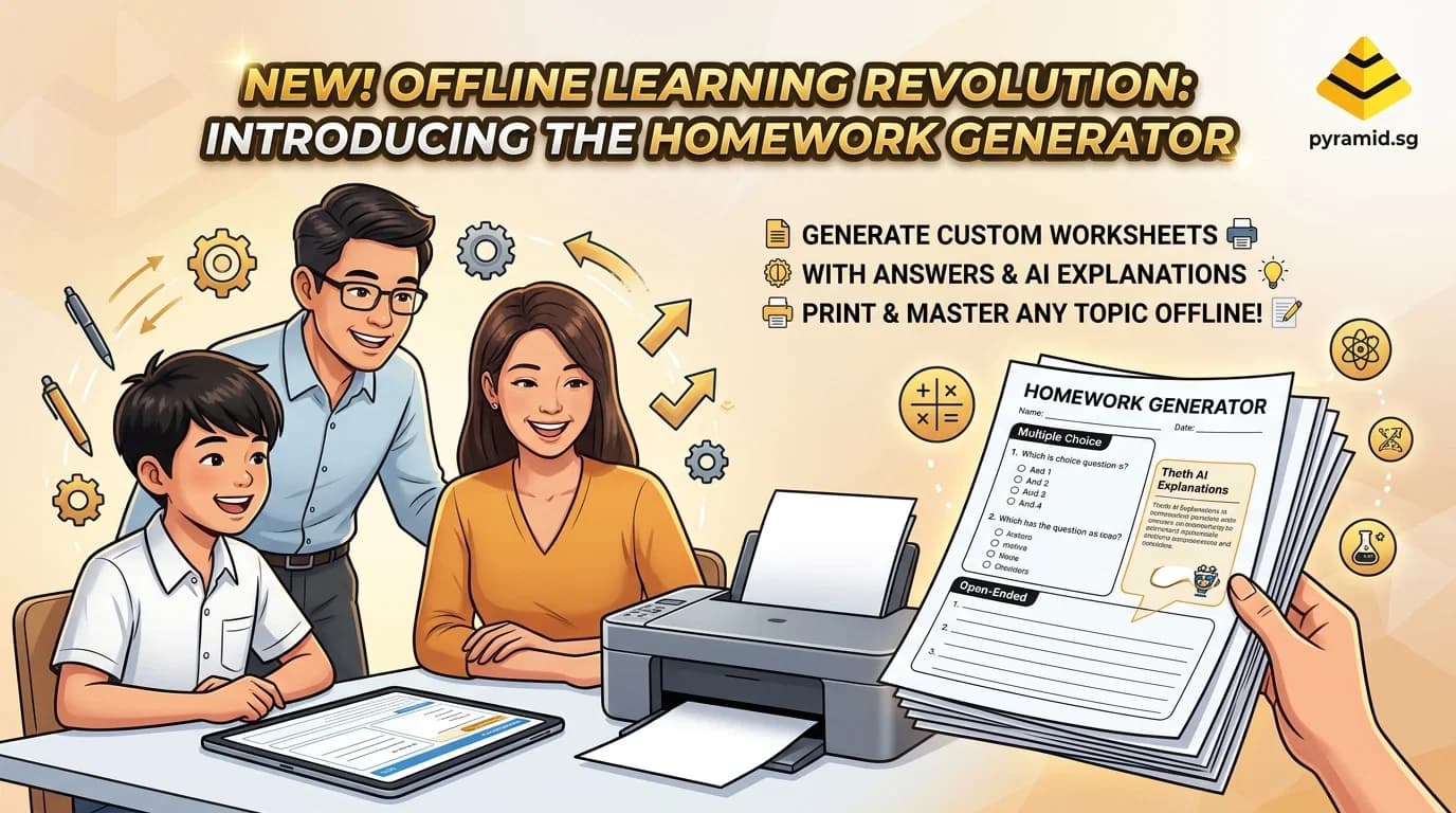 Supercharge Offline Study: Introducing Pyramid's Smart Homework Generator 📚✨